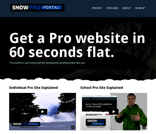 Snow Pro Portal